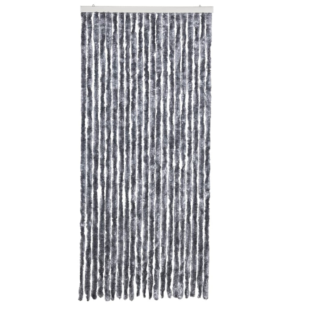 Vidaxl fly curtain 90x200 cm chenille silver-colored