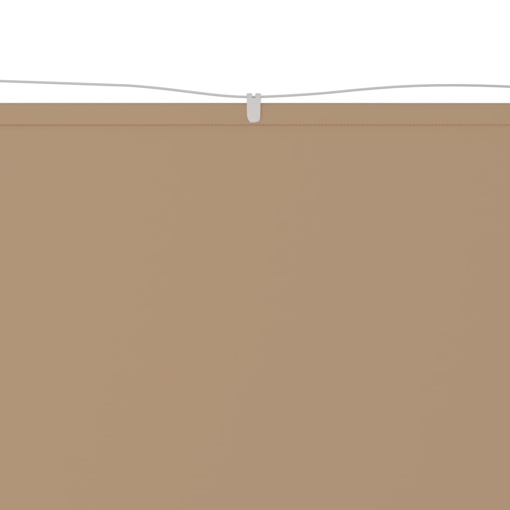 Vidaxl luifel pionowy 60x600 cm Oxford Fabric Taupe