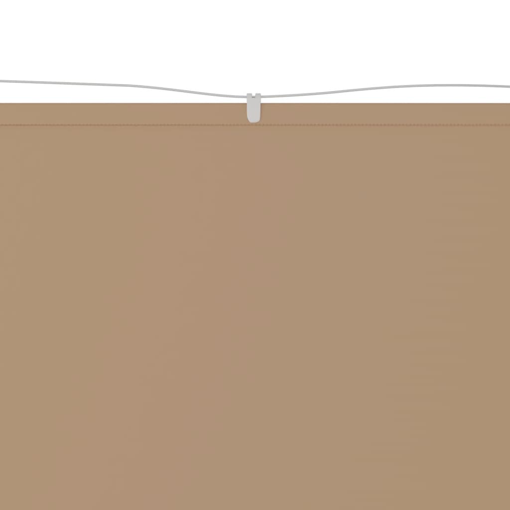 Vidaxl Luifel Vertikal 60x1000 cm Oxford Stofftaupe