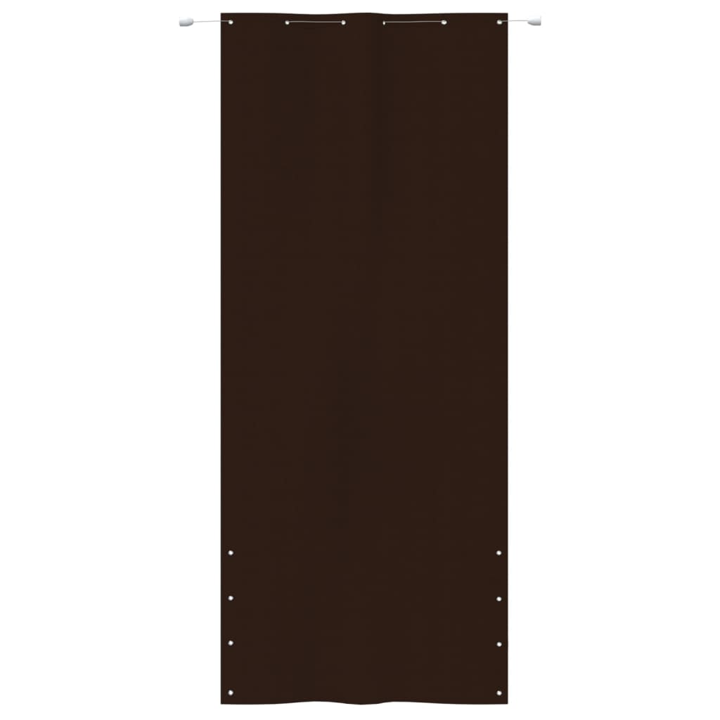 Vidaxl balcony screen 120x240 cm oxford fabric brown