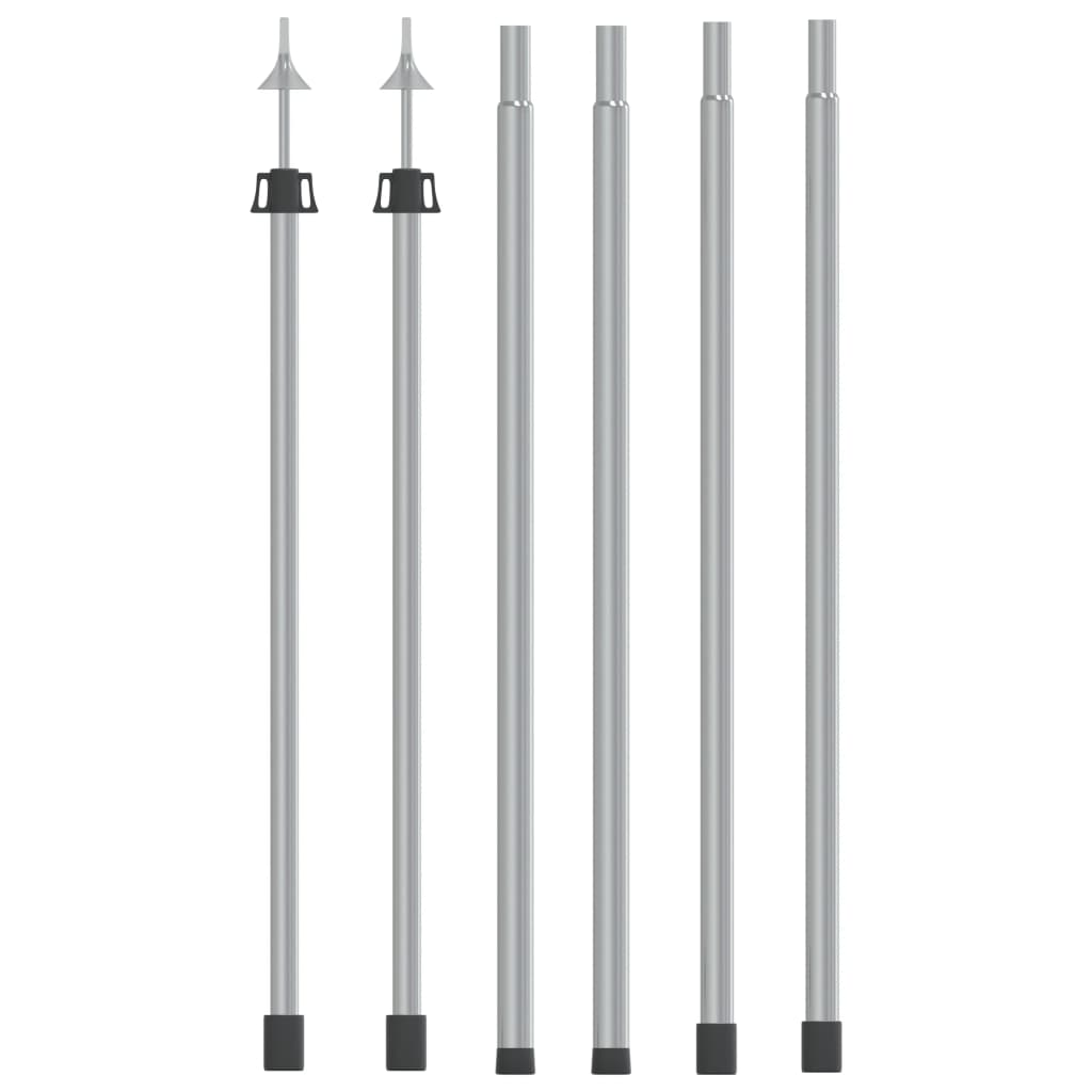 Vidaxl awning poles 2 pcs telescopic 102-260 cm aluminum