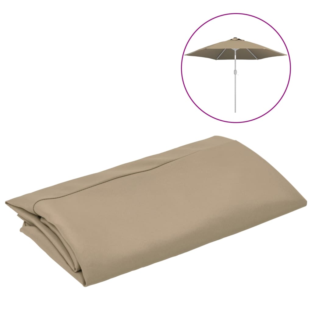 Vidaxl Ersatztuch für Parasol 300 cm Taupe