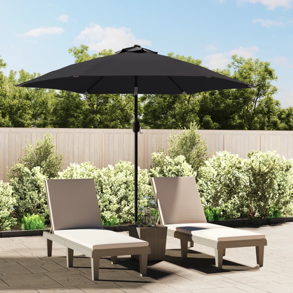Tela de reemplazo de Vidaxl para Parasol 300 cm Negro
