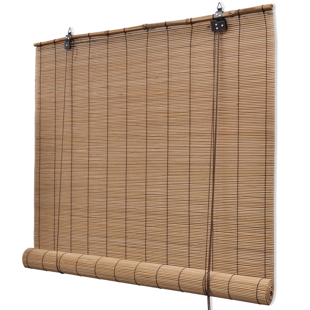 VidaXL Roller Blinds 2 pcs 150x220 cm bamboo brown