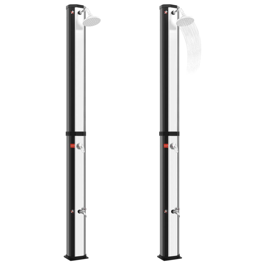 Vidaxl outdoor shower solar with shower head and tap 35 l