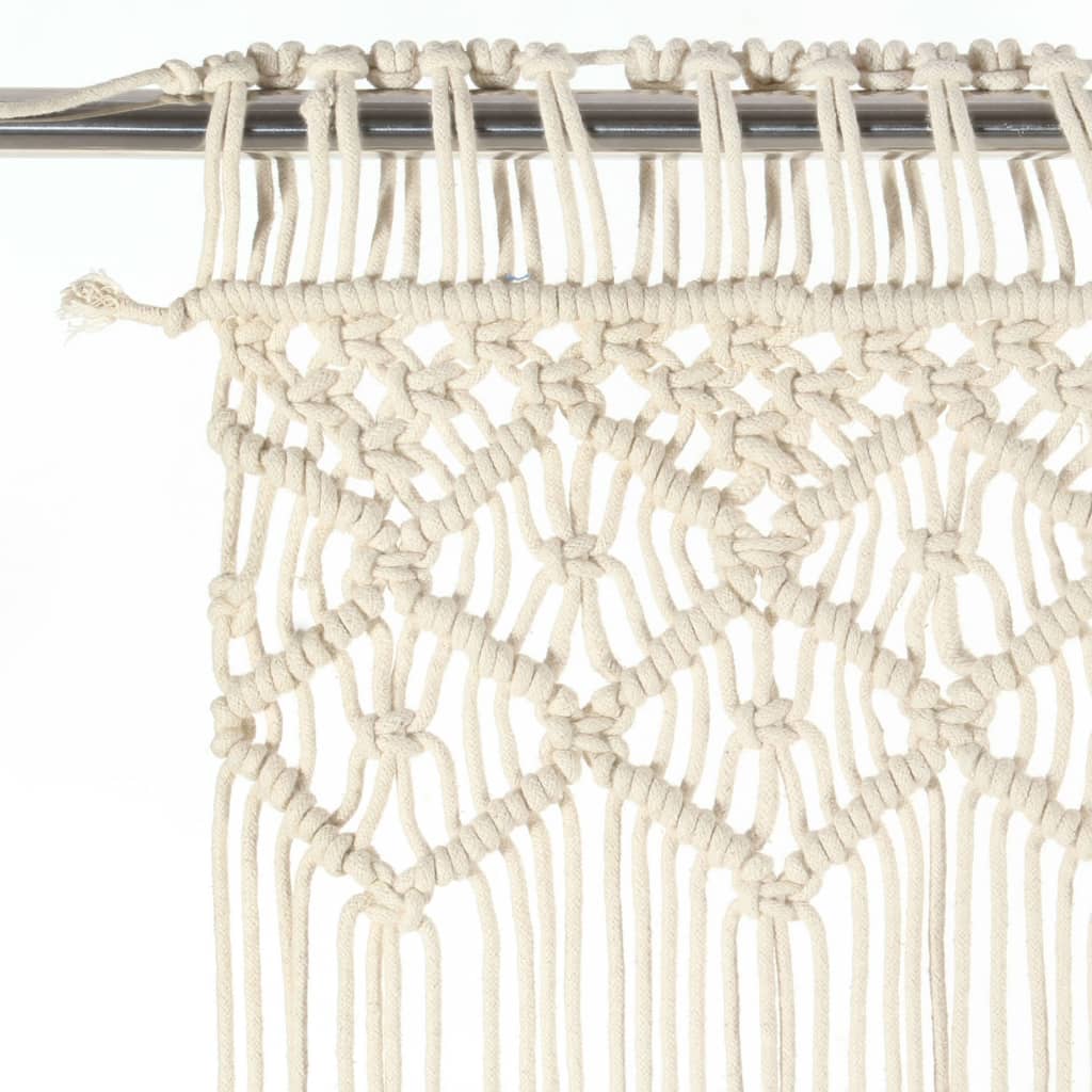 Vidaxl curtain macrame 140x240 cm cotton