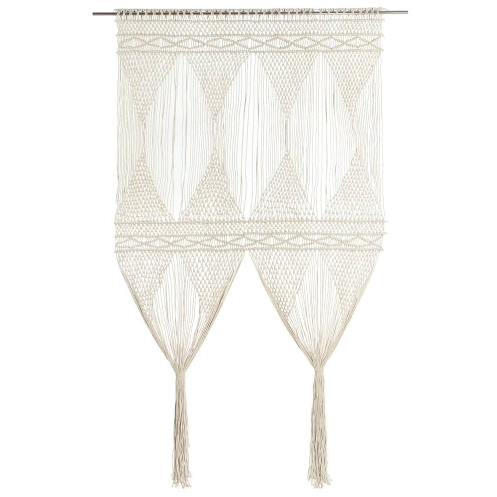 Vidaxl curtain macrame 140x240 cm cotton