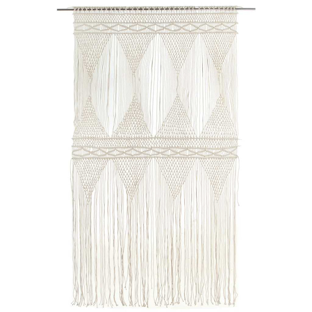 Vidaxl curtain macrame 140x240 cm cotton