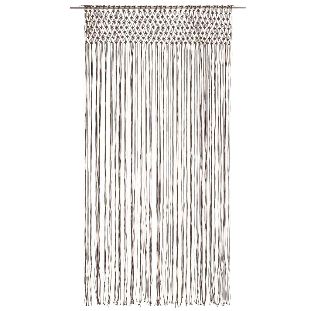 Vidaxl curtain macrame 140x240 cm cotton taupe