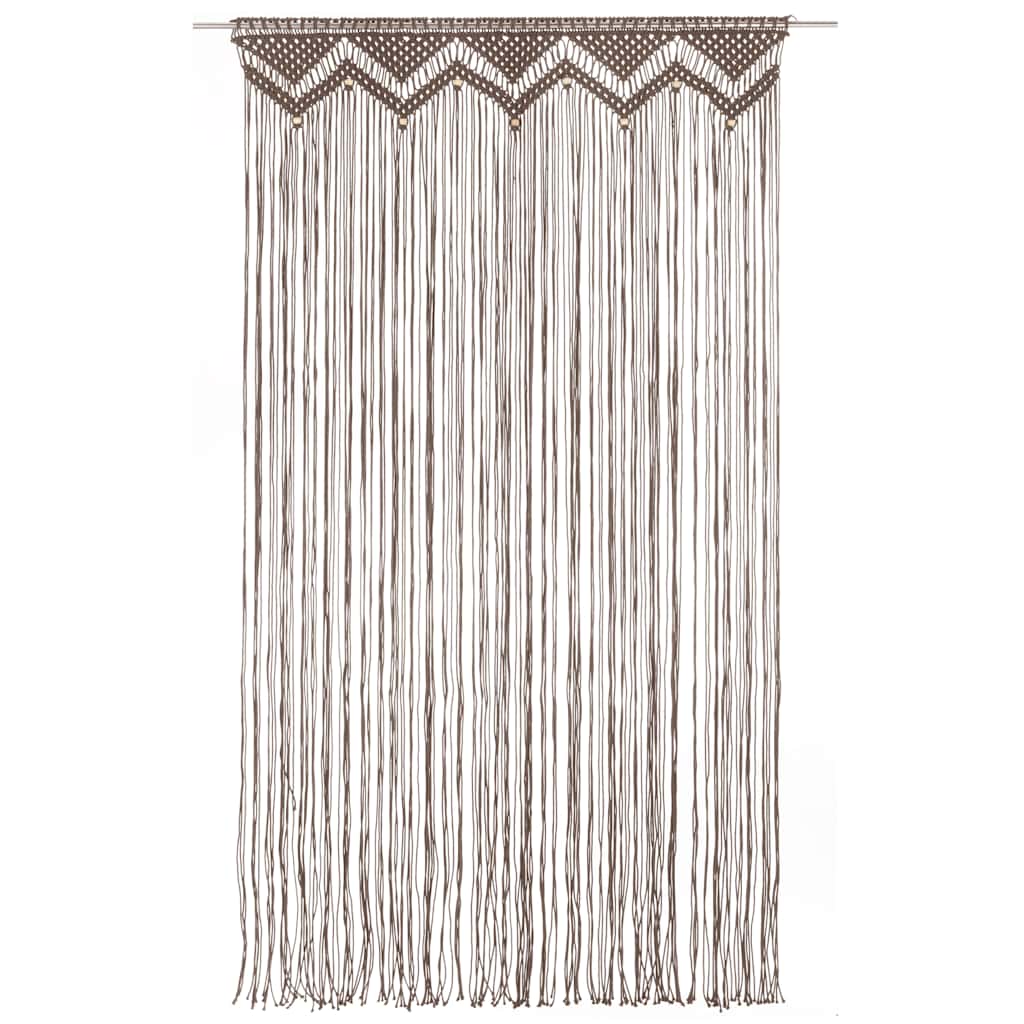 Vidaxl Vorhang Macramé 140x240 cm Baumwolltaupe