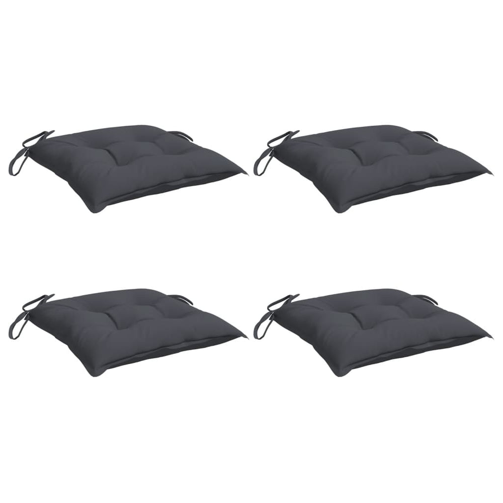Vidaxl chair cushions 4 pcs 40x40x7 cm oxford fabric anthracite-colored