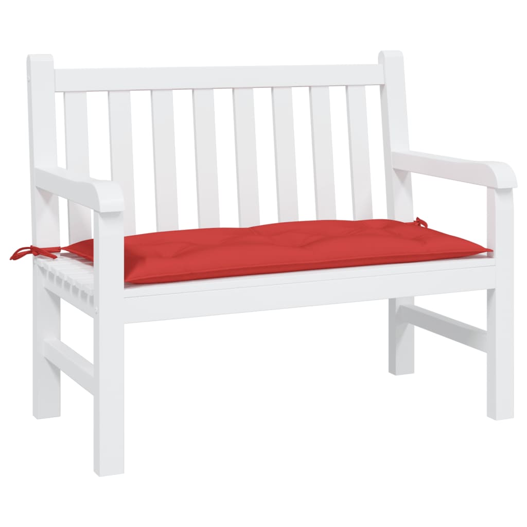 Vidaxl jardin banc coussin 100x50x7 cm oxford tissu rouge