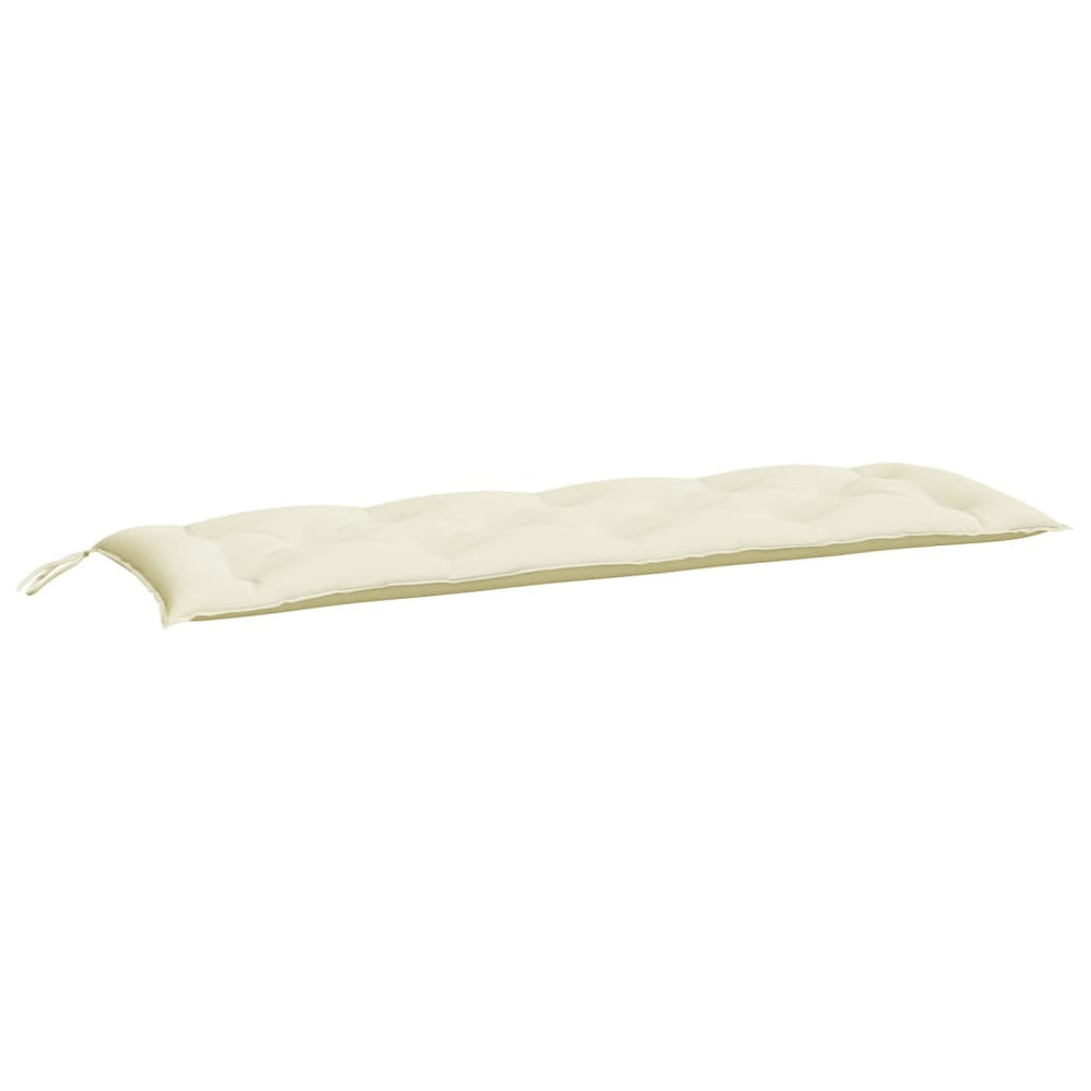 Vidaxl garden bench cushion 150x50x7 cm oxford fabric cream white
