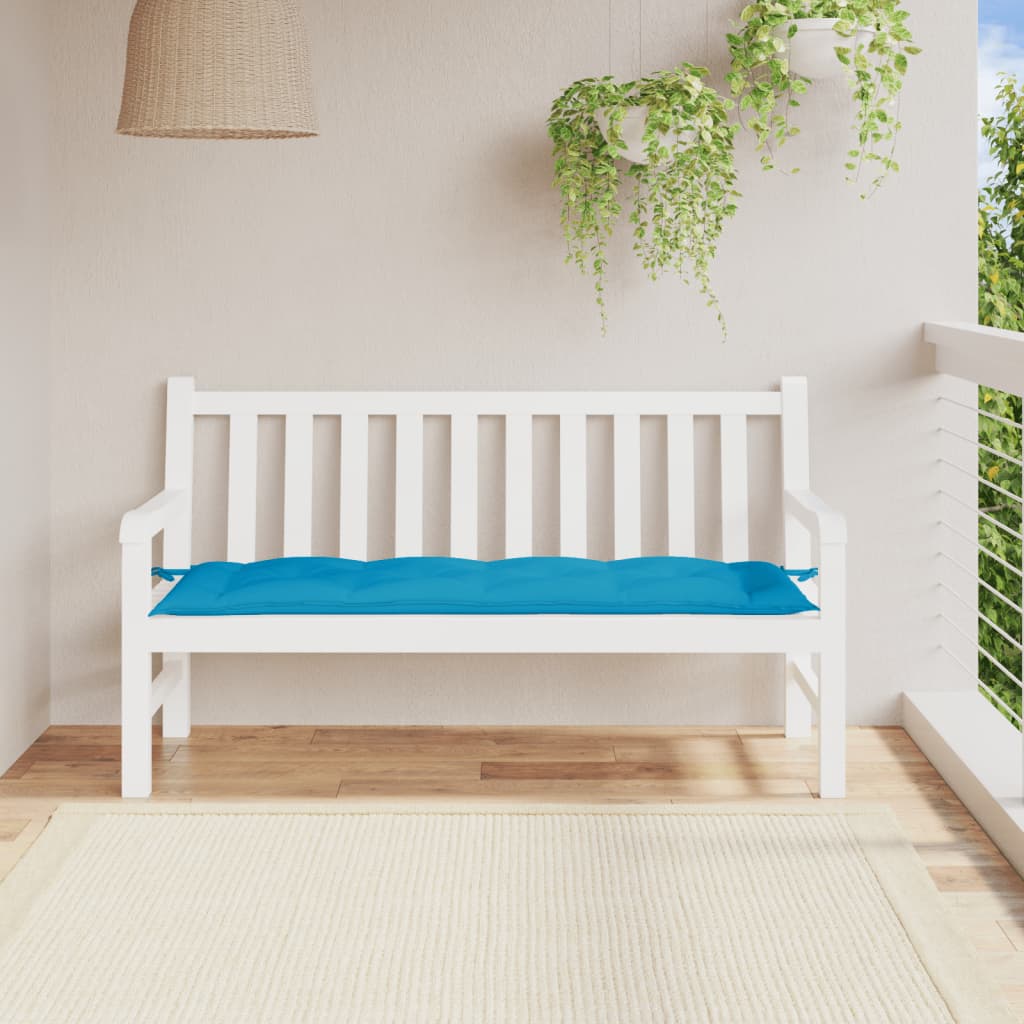 Vidaxl garden bench cushion 150x50x7 cm oxford fabric light blue