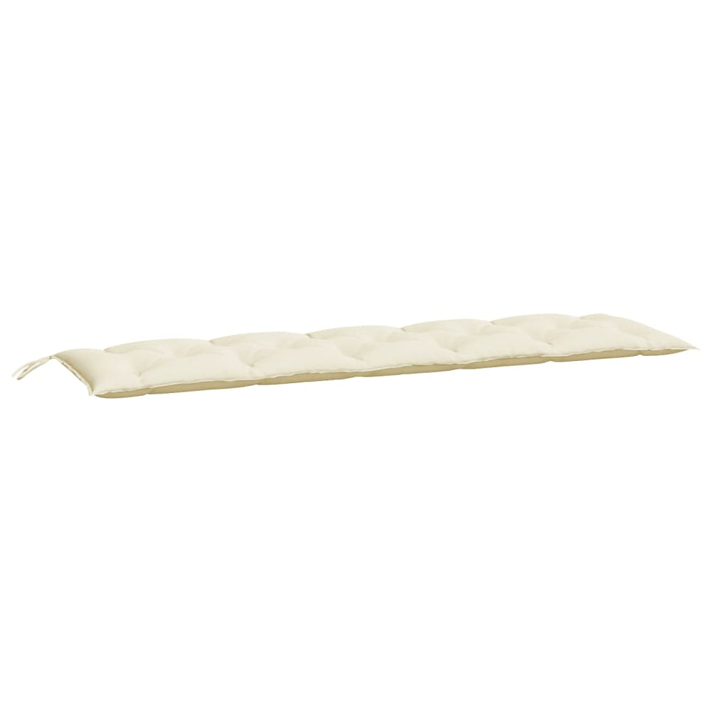 Vidaxl garden bench cushion 180x50x7 cm oxford fabric cream white