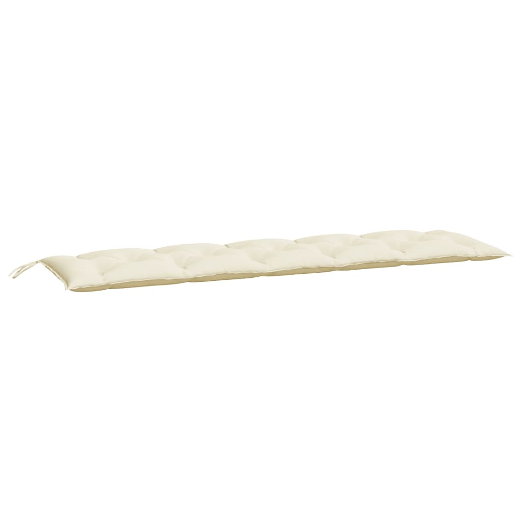 Vidaxl garden bench cushion 180x50x7 cm oxford fabric cream white