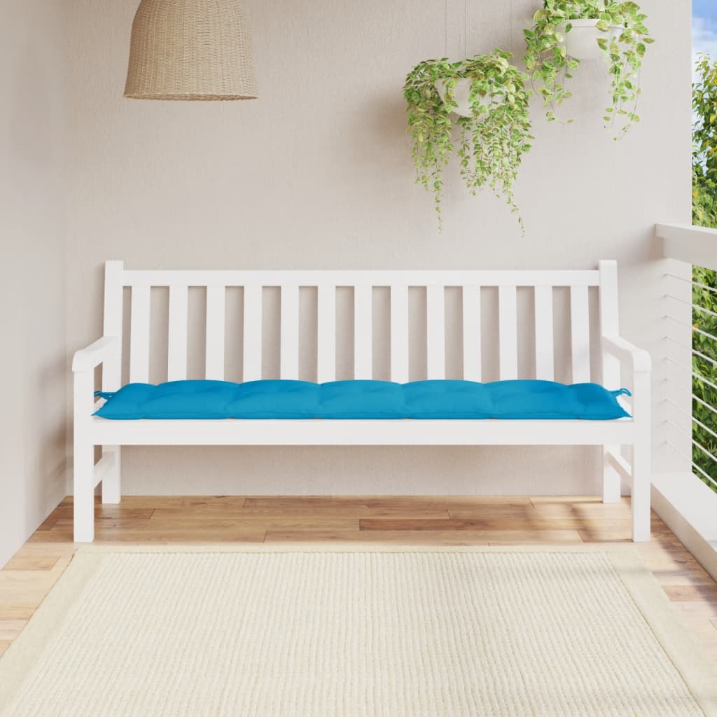 Vidaxl garden bench cushion 180x50x7 cm oxford fabric light blue