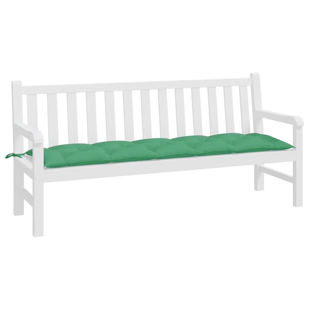 Vidaxl garden bench cushion 180x50x7 cm oxford fabric green