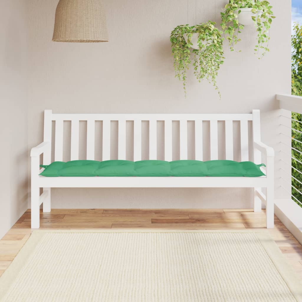 Vidaxl garden bench cushion 180x50x7 cm oxford fabric green