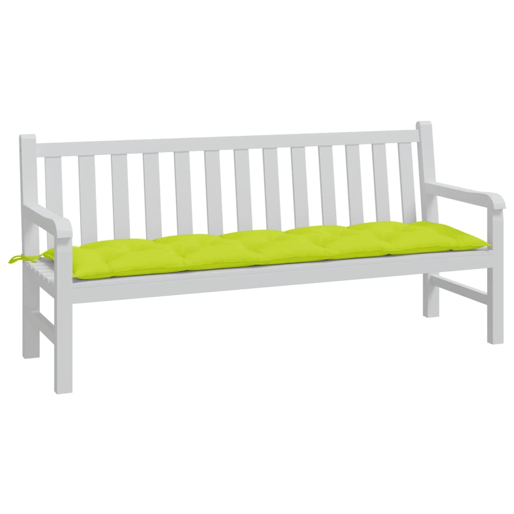 Vidaxl garden bench cushion 180x50x7 cm oxford fabric bright green