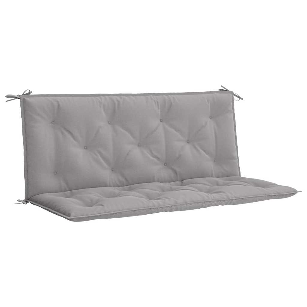 Vidaxl garden bench cushion 120x(50+50)x7 cm oxford fabric gray