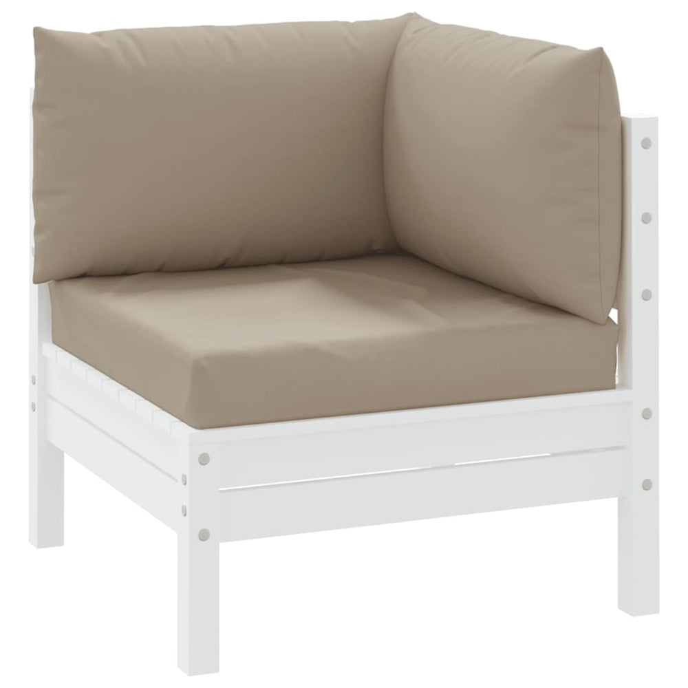 Vidaxl pallet cushions 3 pcs oxford fabric taupe