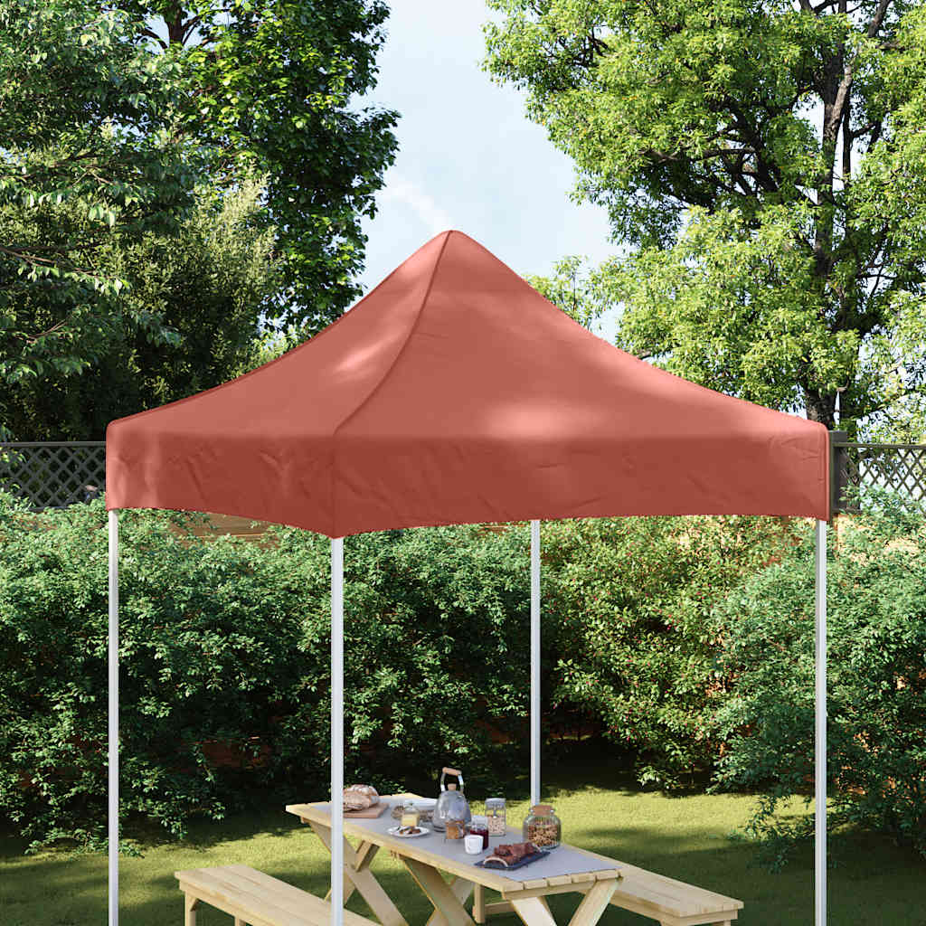 Tetto della tenda da festa vidaxl 270 g m² 2x2 m terracotta