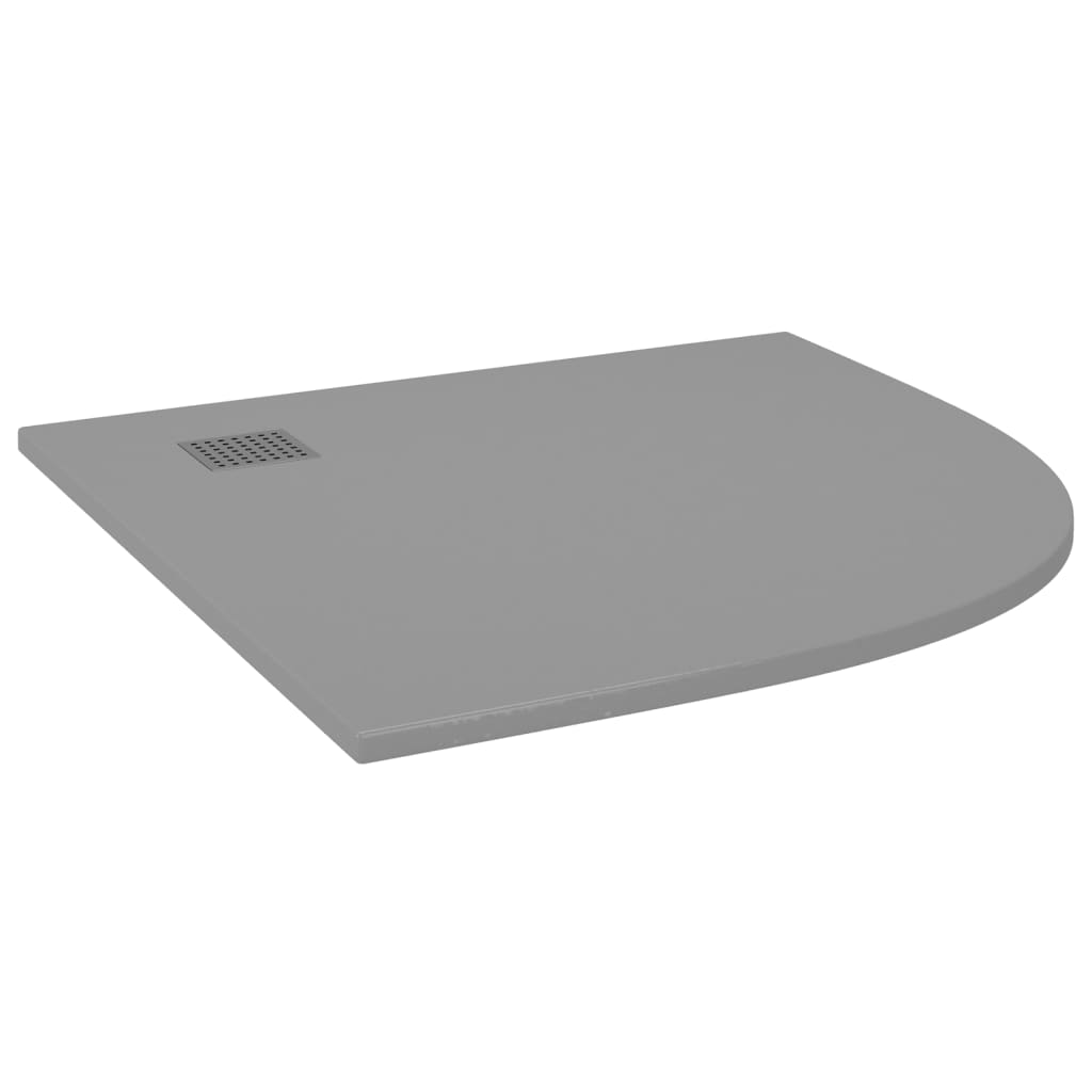 VidaXL Shower Tray 90x90 cm SMC Grey