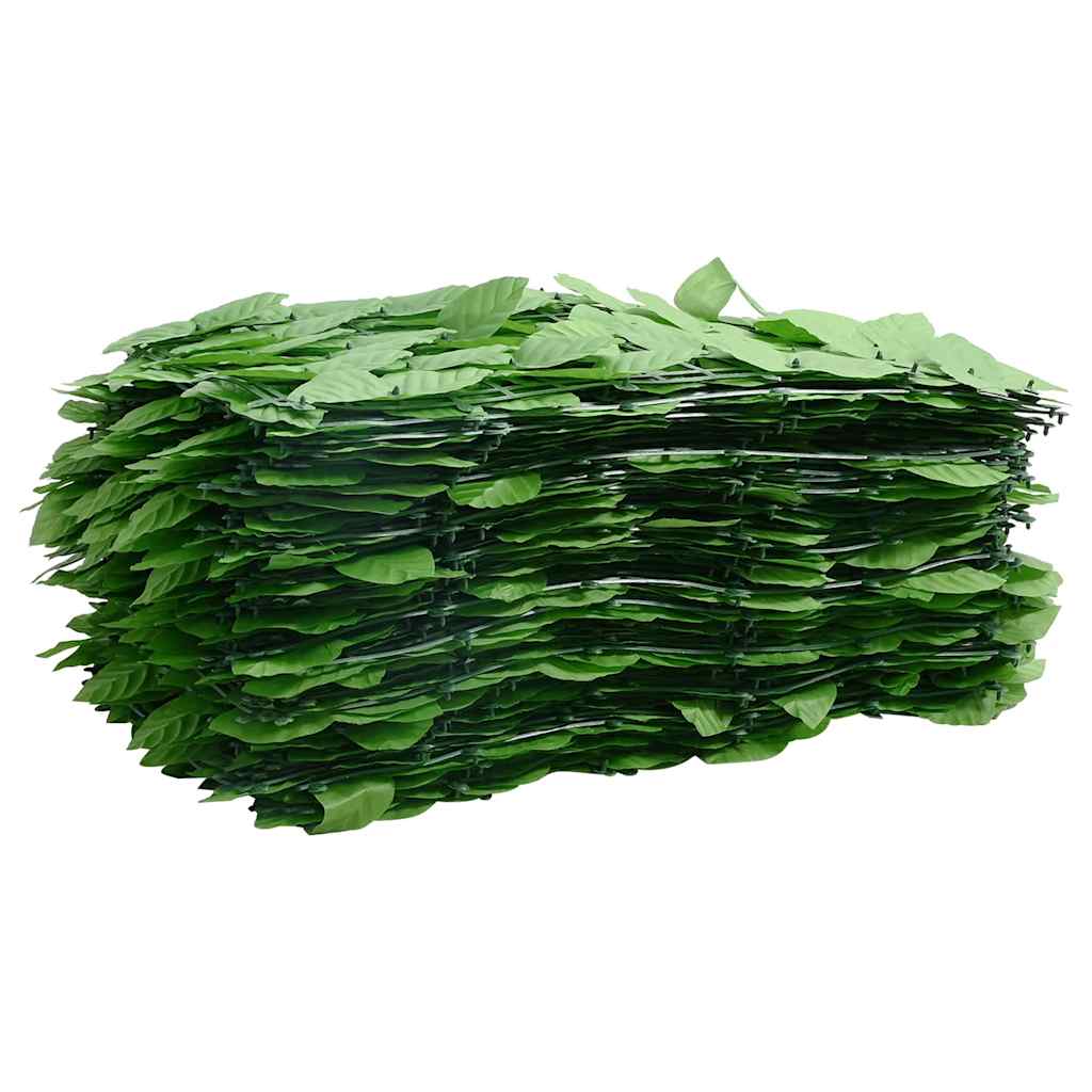 Pantalla de balcón Vidaxl con hojas verdes de 600x75 cm