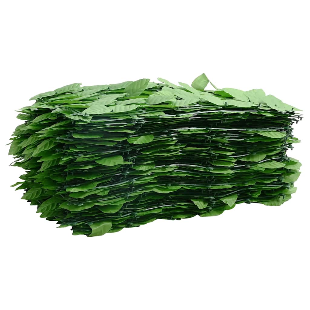 Pantalla de balcón Vidaxl con hojas verdes de 600x100 cm