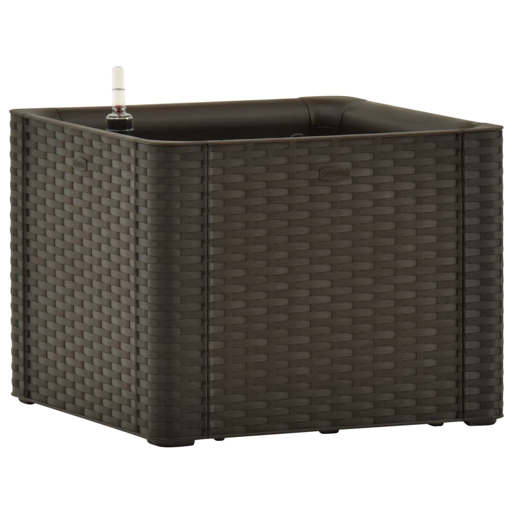 Vidaxl Planter High avec Système auto-employé 43x43x33 cm mokka