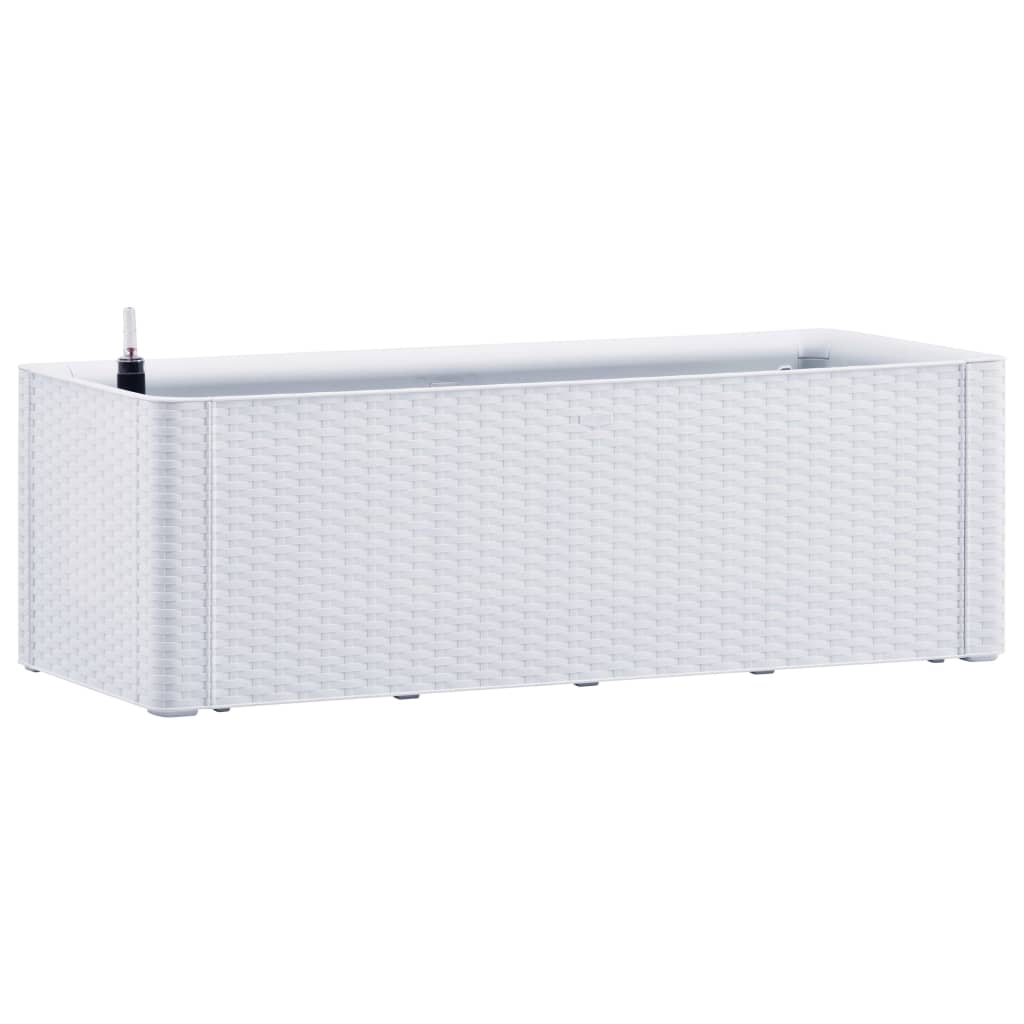 Vidaxl planteur haut avec système auto-employé 100x43x33 cm blanc