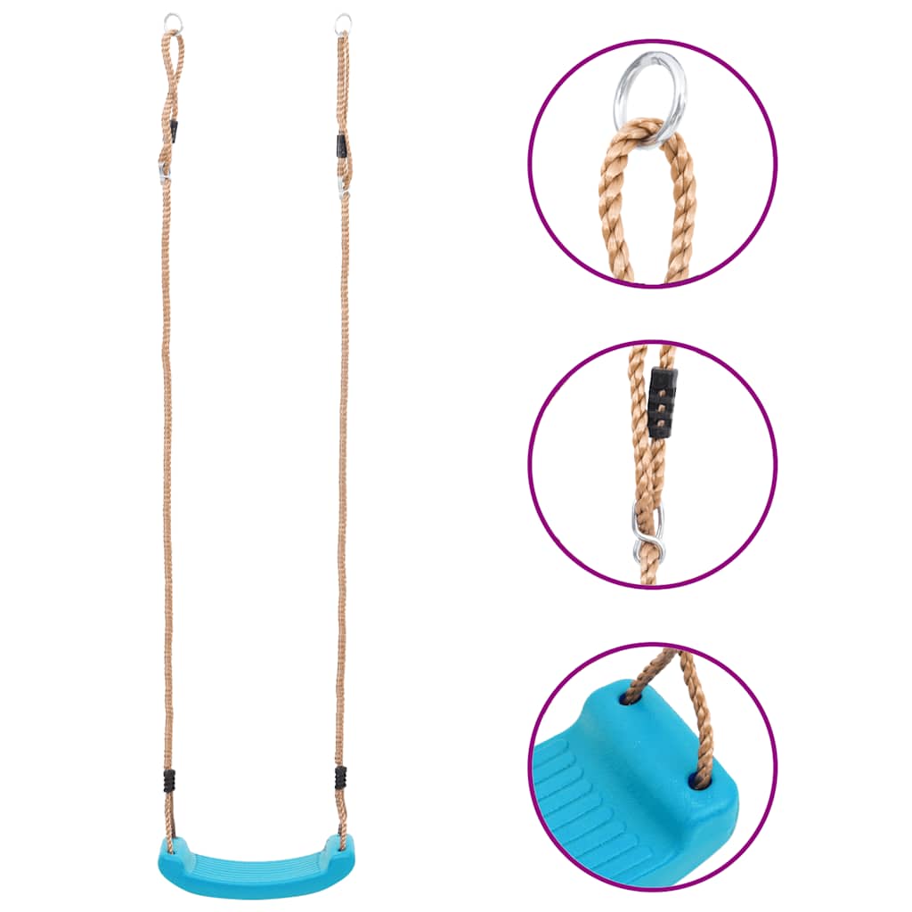 Vidaxl Swing Seat pour enfants bleu clair