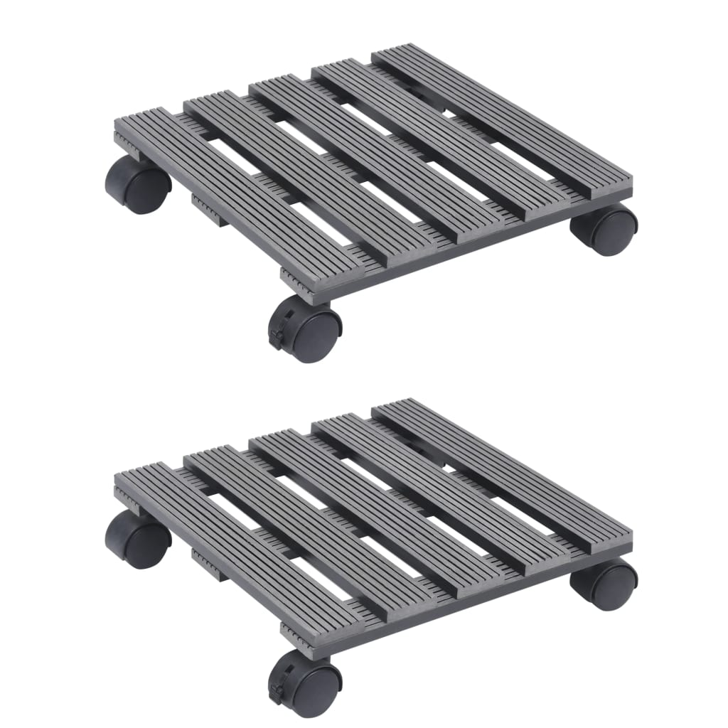 Vidaxl Planz Trolleys 2 PCS 30x30X7,5 cm hkc gro