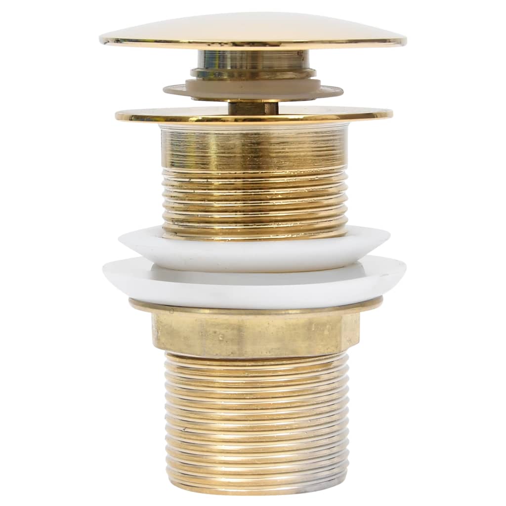Vidaxl Drain Popup ohne Überlauf 6.4x6.4x9.1 cm Goldfarbe