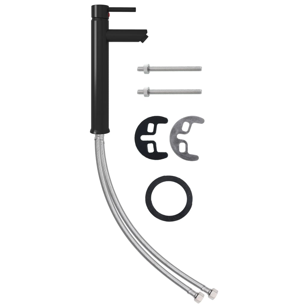 Vidaxl Badezimmer gemischter Vater 12x30 cm schwarz