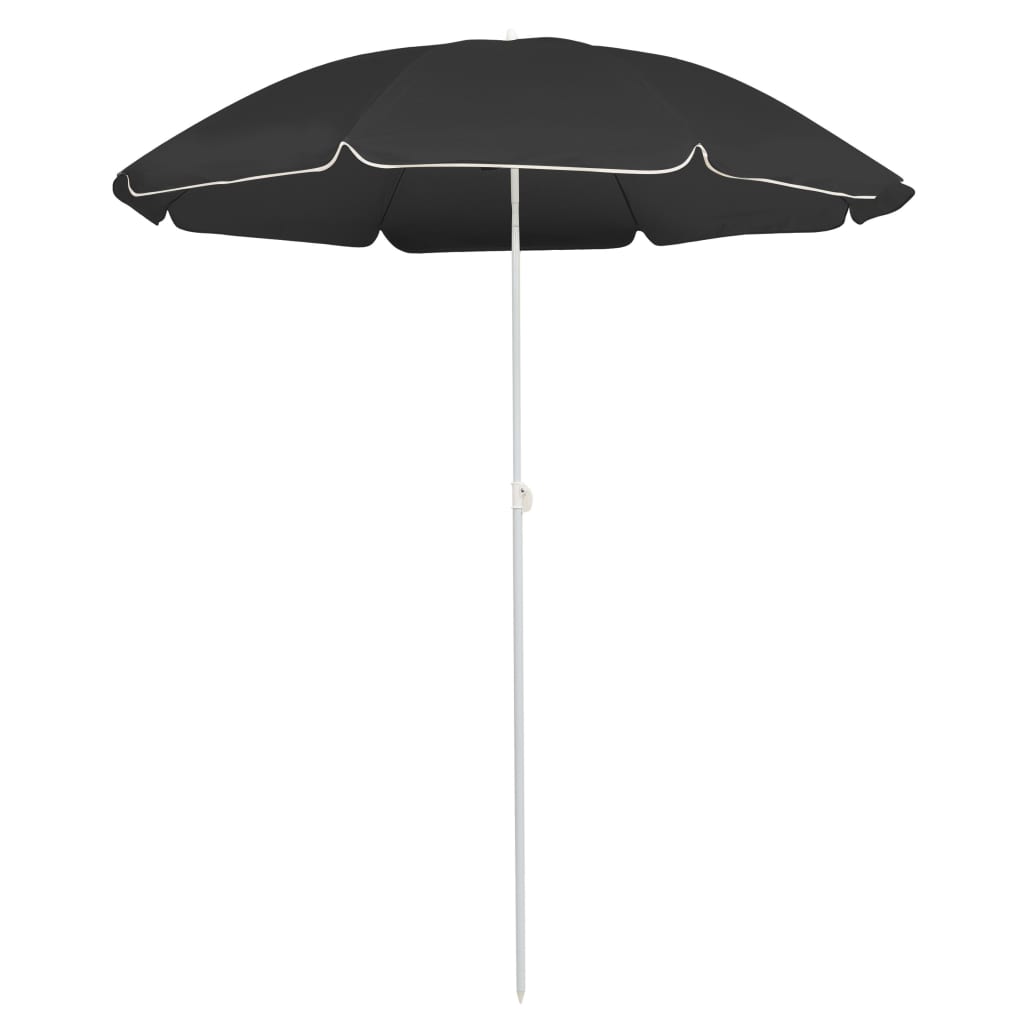 VIDAXL -Parasol mit Stahlpol 180 cm Anthrazit -gelöscht