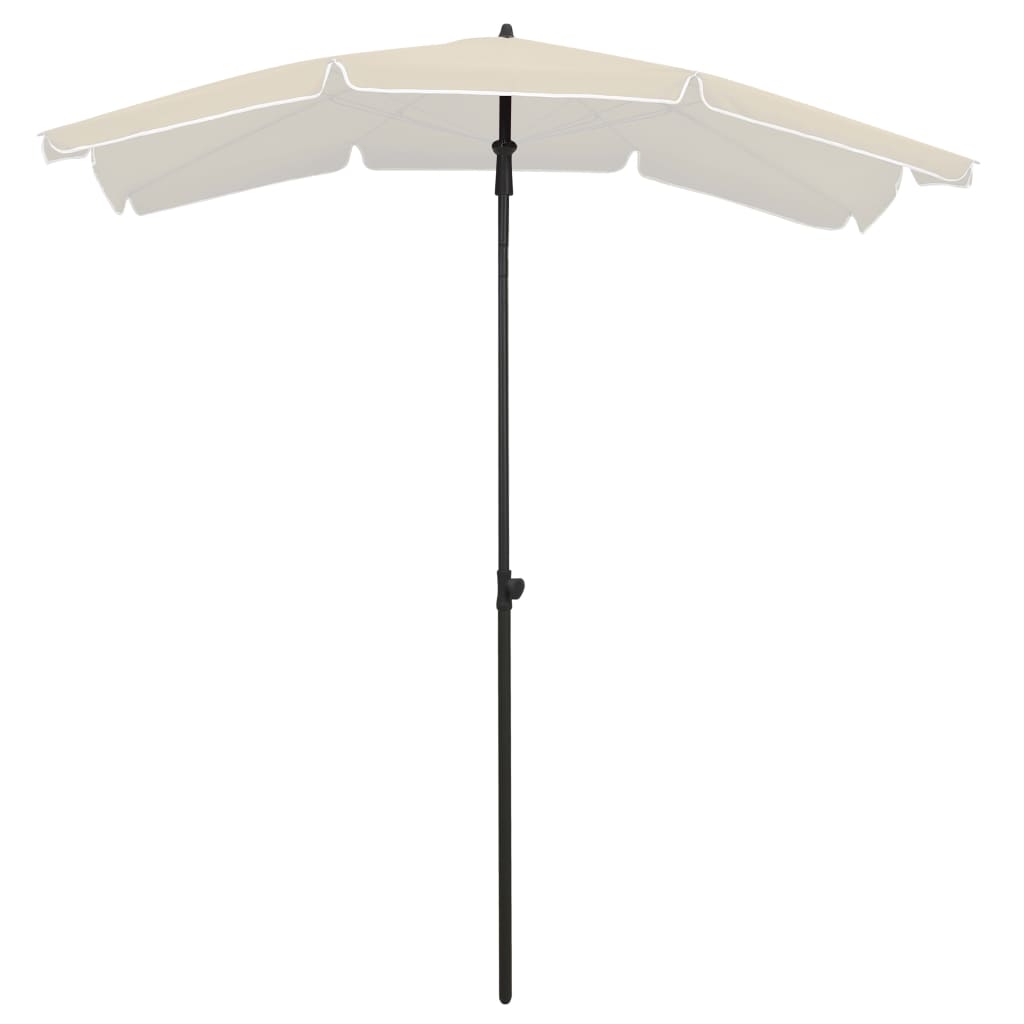 VIDAXL -Parasol mit Pole 200x130 cm Sand -Colored