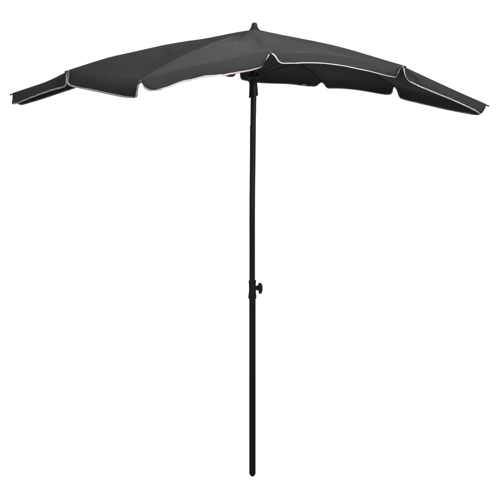 VIDAXL -Parasol mit Pole 200x130 cm Anthrazit -ausgelöst