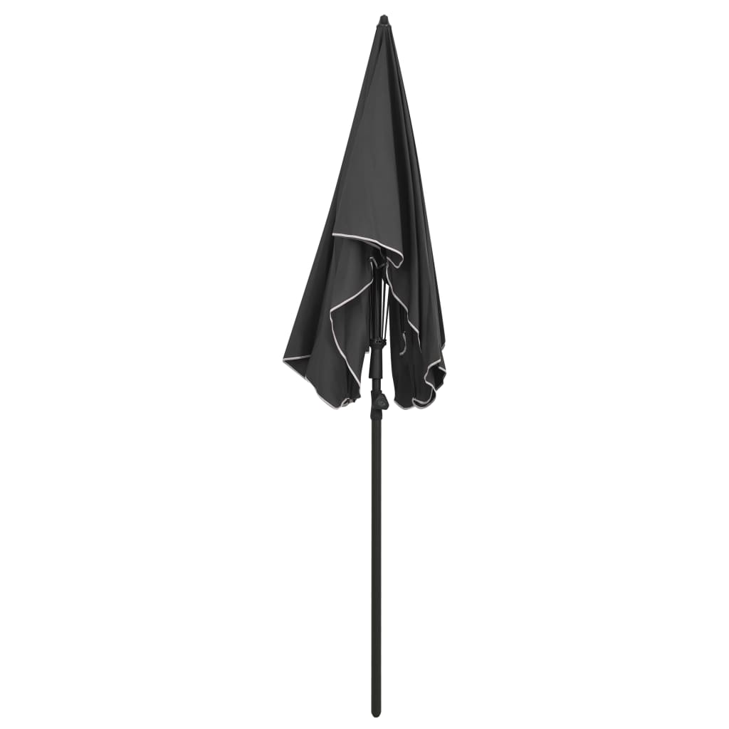 VIDAXL -Parasol mit Pole 200x130 cm Anthrazit -ausgelöst