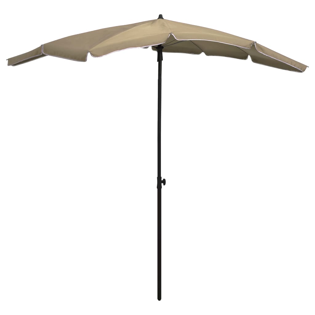 Vidaxl Parasol mit Pole 200x130 cm Taupe