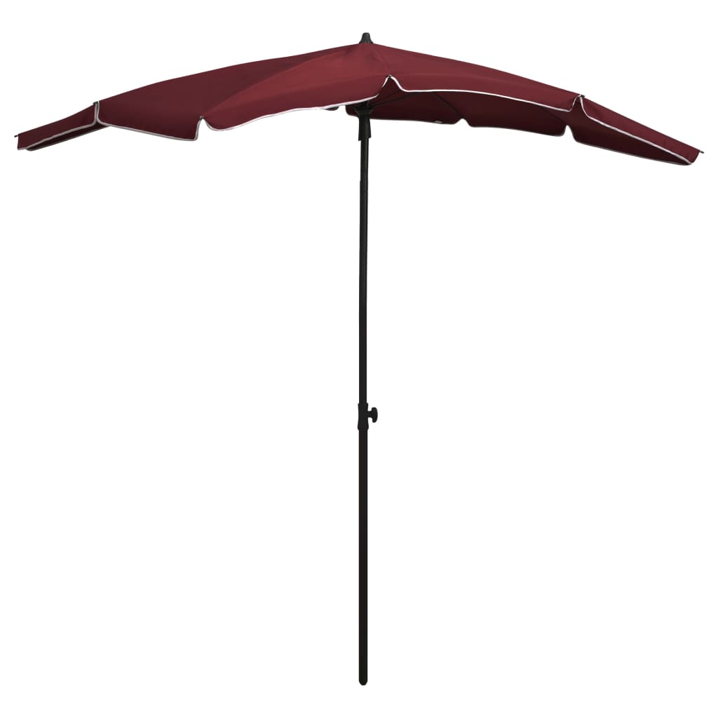 Vidaxl Parasol mit Pole 200x130 cm Bordeaux Rot