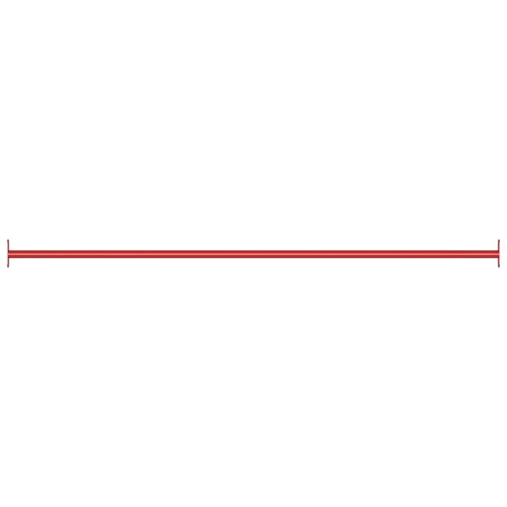 Vidaxl horizontal bar 125 cm steel red