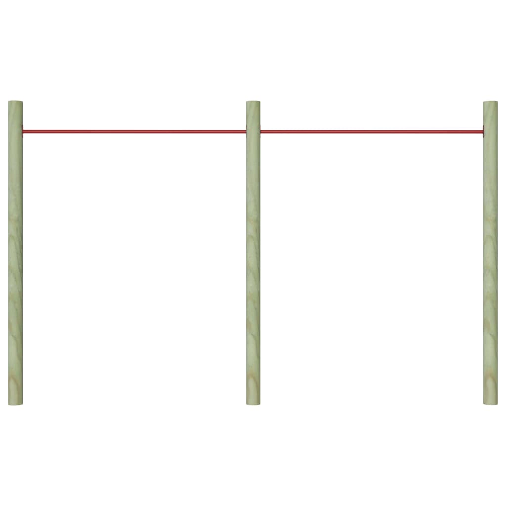 Vidaxl 2-piece pull-up bars 125 cm steel red