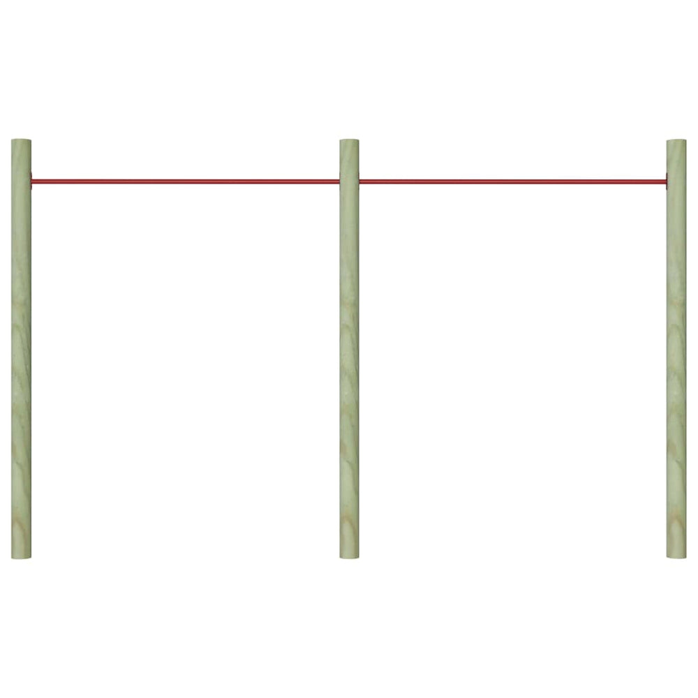 Vidaxl 2-piece pull-up bars 125 cm steel red