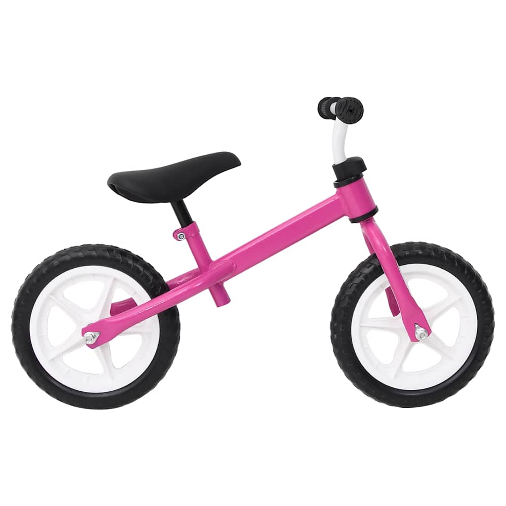 Vidaxl Balance Bike med 9,5 tommers hjul rosa