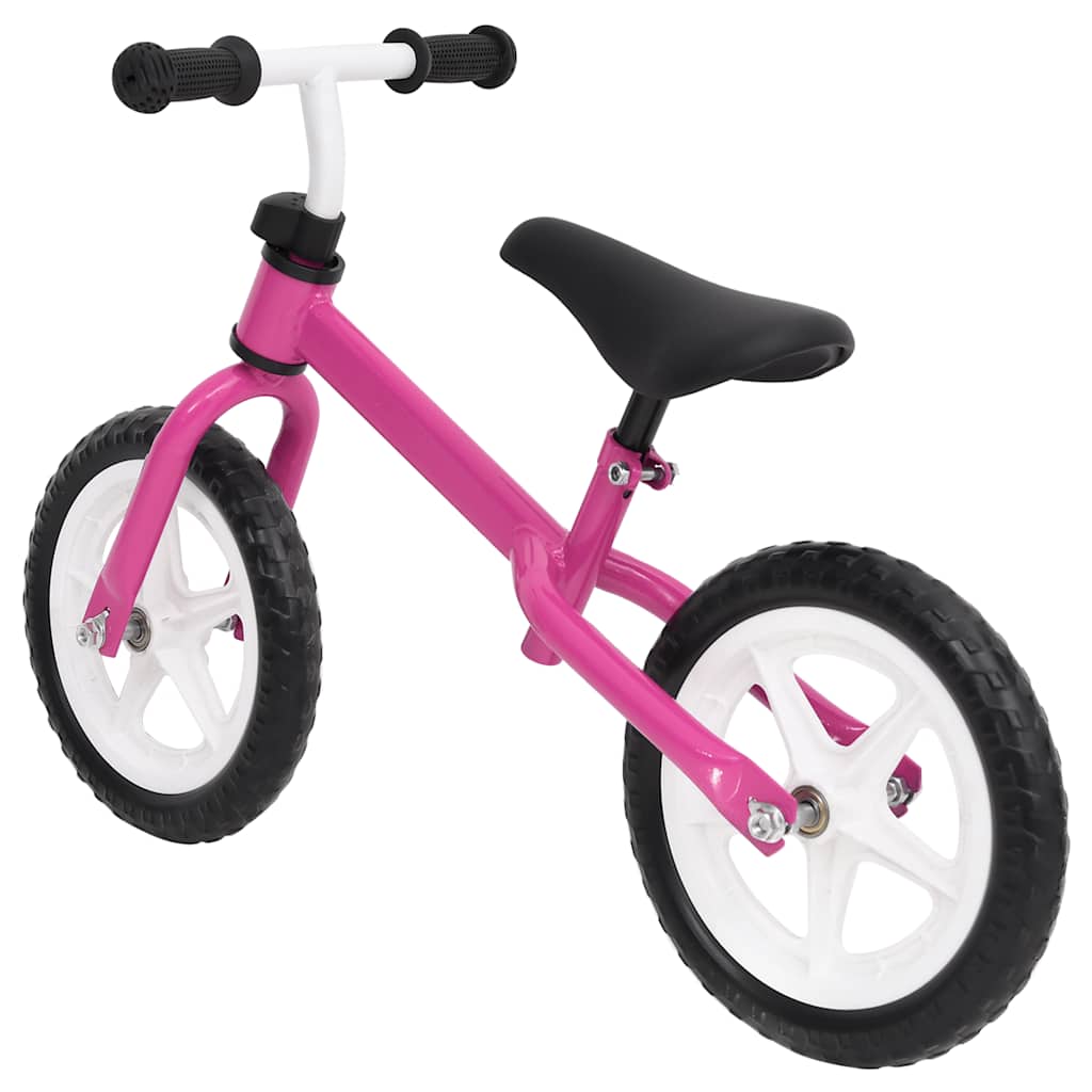 Vidaxl Balance Bike med 9,5 tommers hjul rosa