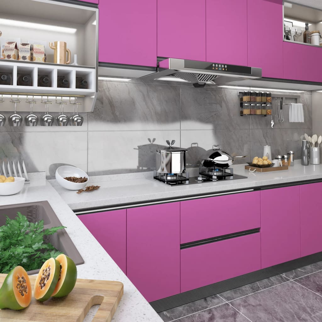 VidaXL furniture foil self-adhesive 500x90 cm PVC high-gloss purple