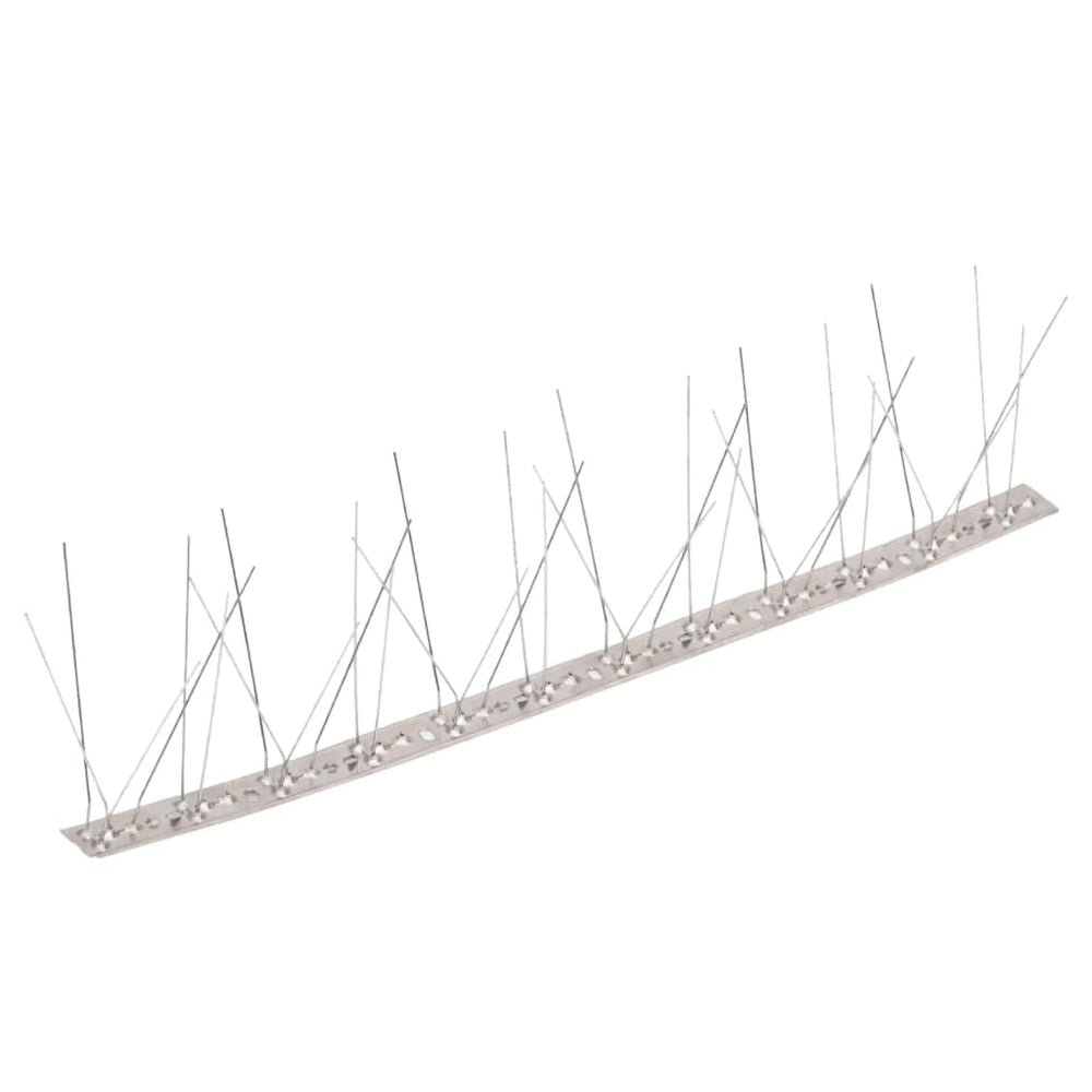 Vidaxl Vogel- und Taubenstifte mit 5 Reihen 40 St 20 m Edelstahl