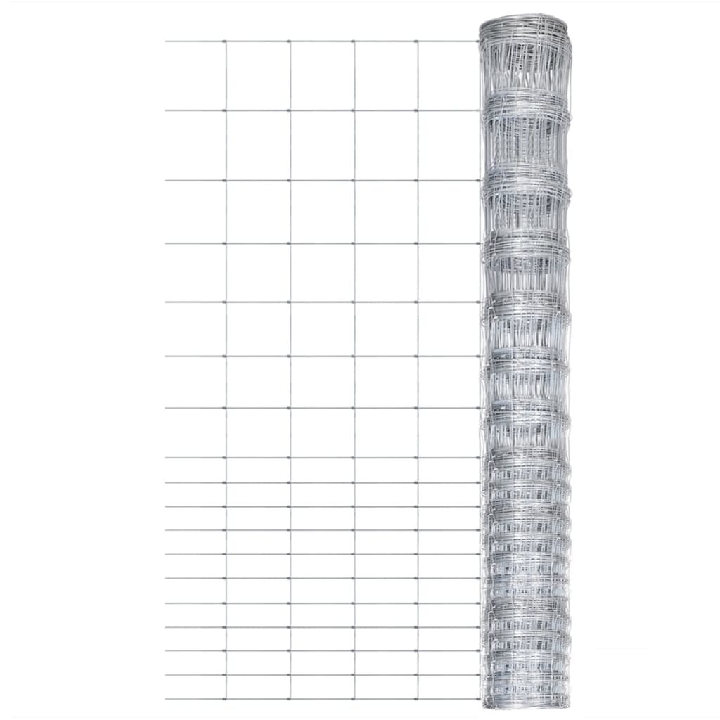 Vidaxl hek 50x1,5 m galwanizowany srebrny stalowy